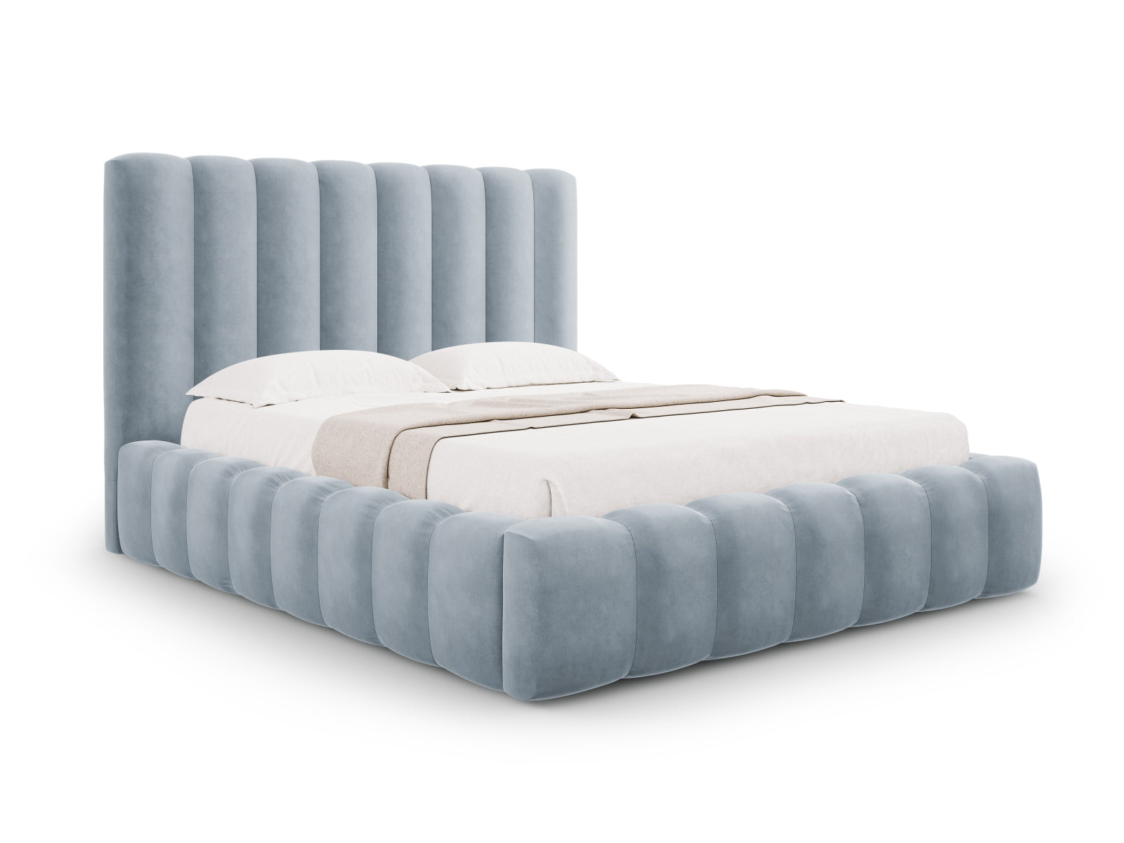 Letto contenitore con testiera, "Kelp", 230x205x125