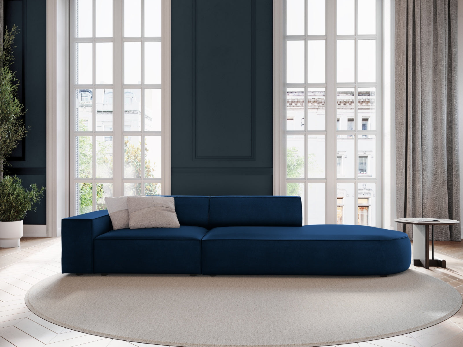 Divano, "Jodie", 3 Posti, 262x102x70, arrotondato