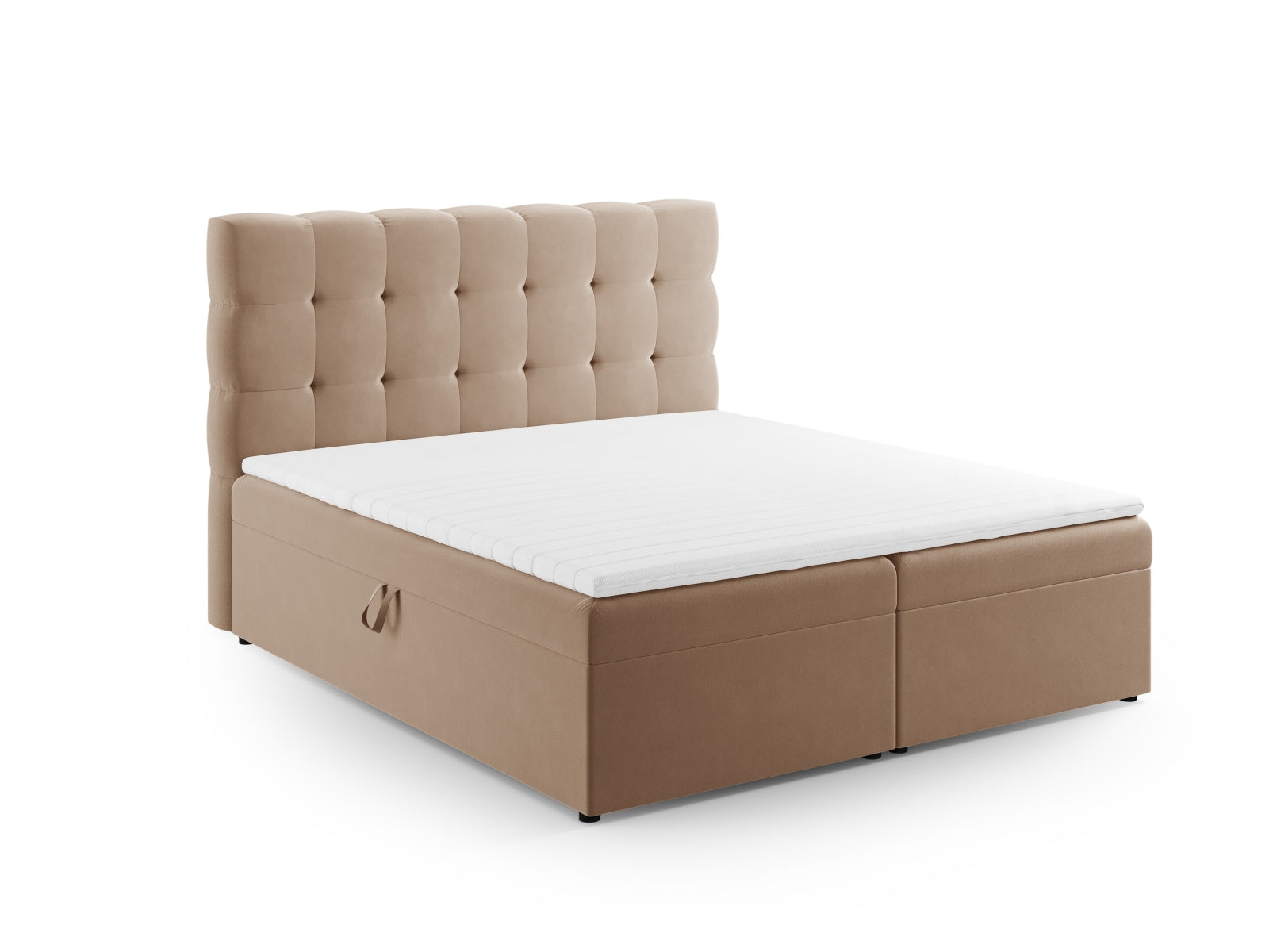 Letto: testiera + molle/materasso + coprimaterasso, "Mamaia", 210x160x125