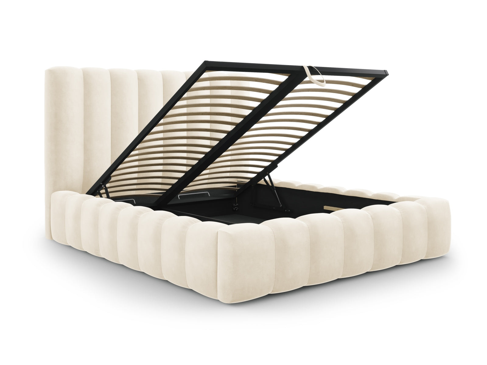 Letto contenitore con testiera, "Kelp", 230x205x125