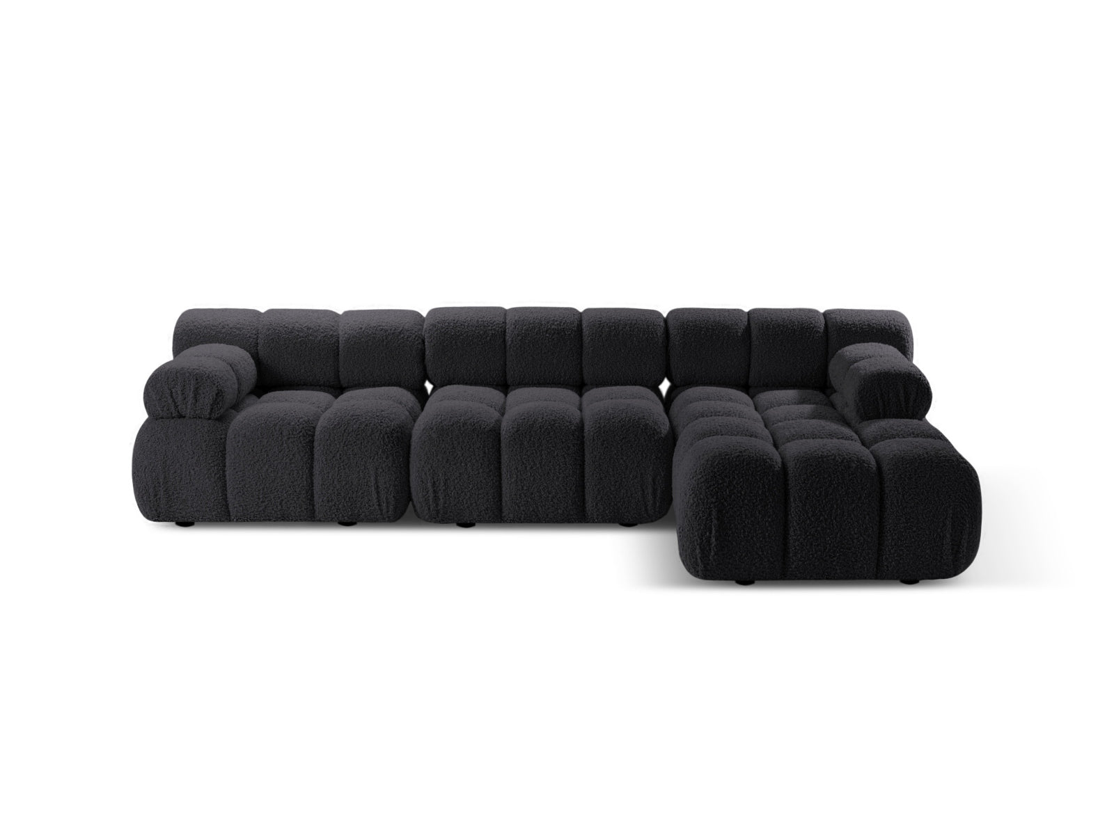 Divano angolare con chaise longue, "Bellis", 4 posti, 282x155x70