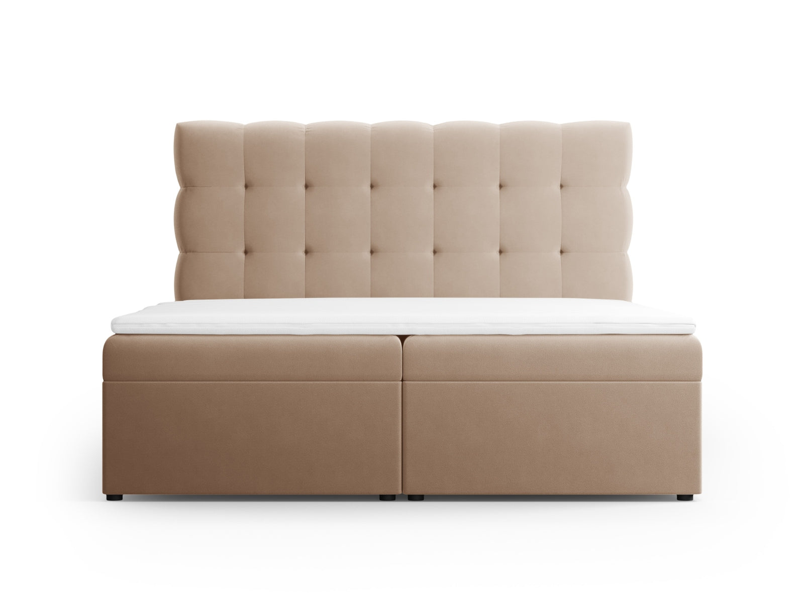 Letto: testiera + molle/materasso + coprimaterasso, "Mamaia", 210x160x125