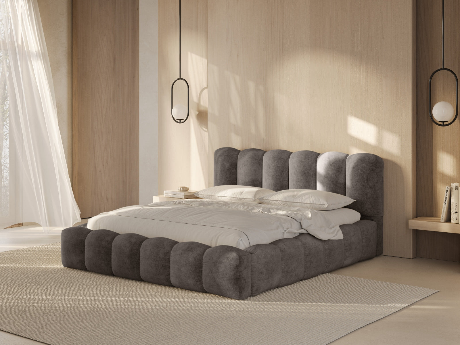 Letto contenitore, "Lupine", 226x206x95