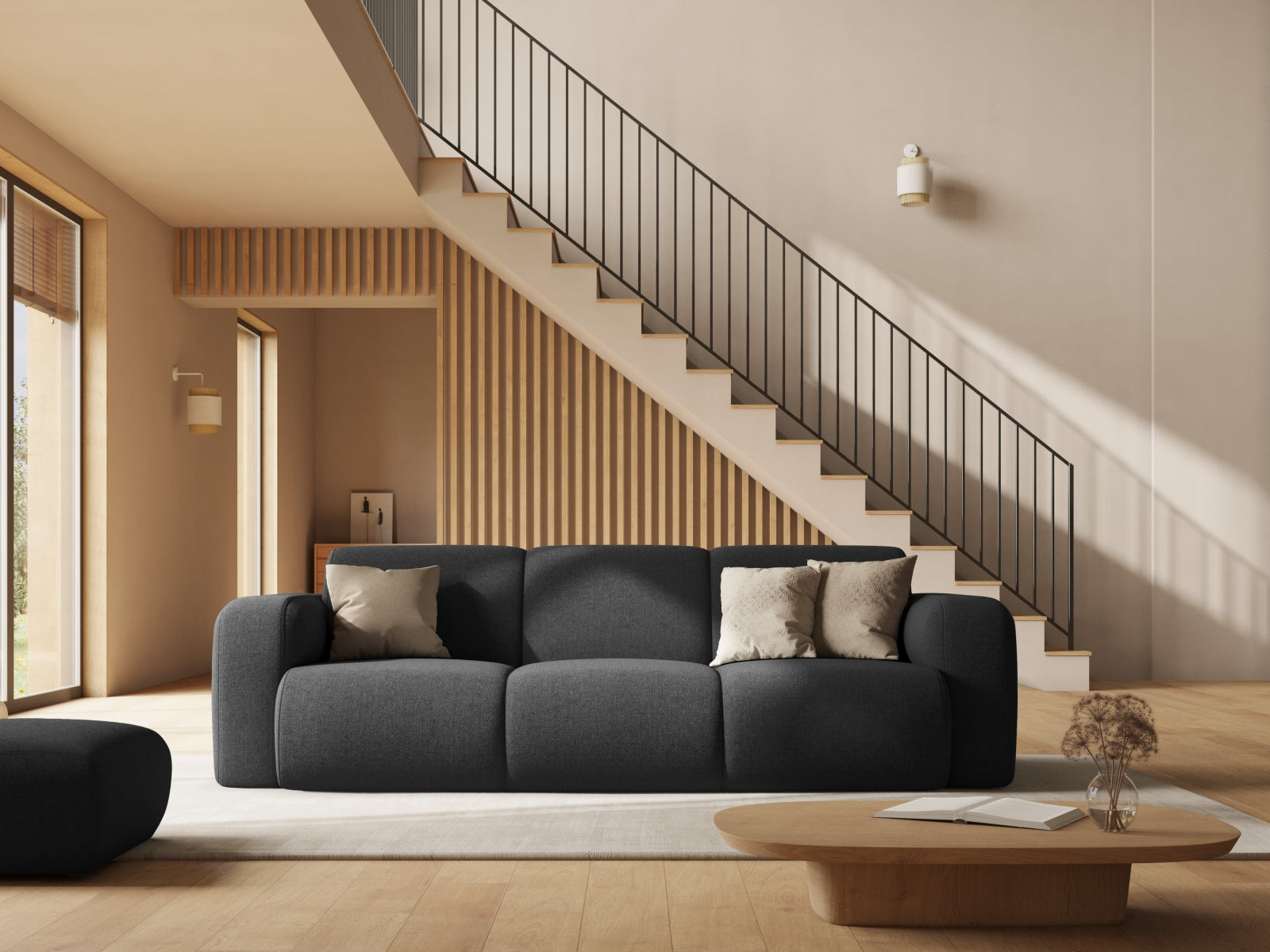 Pouf, "Molino", 1 Posto, 75x75x36