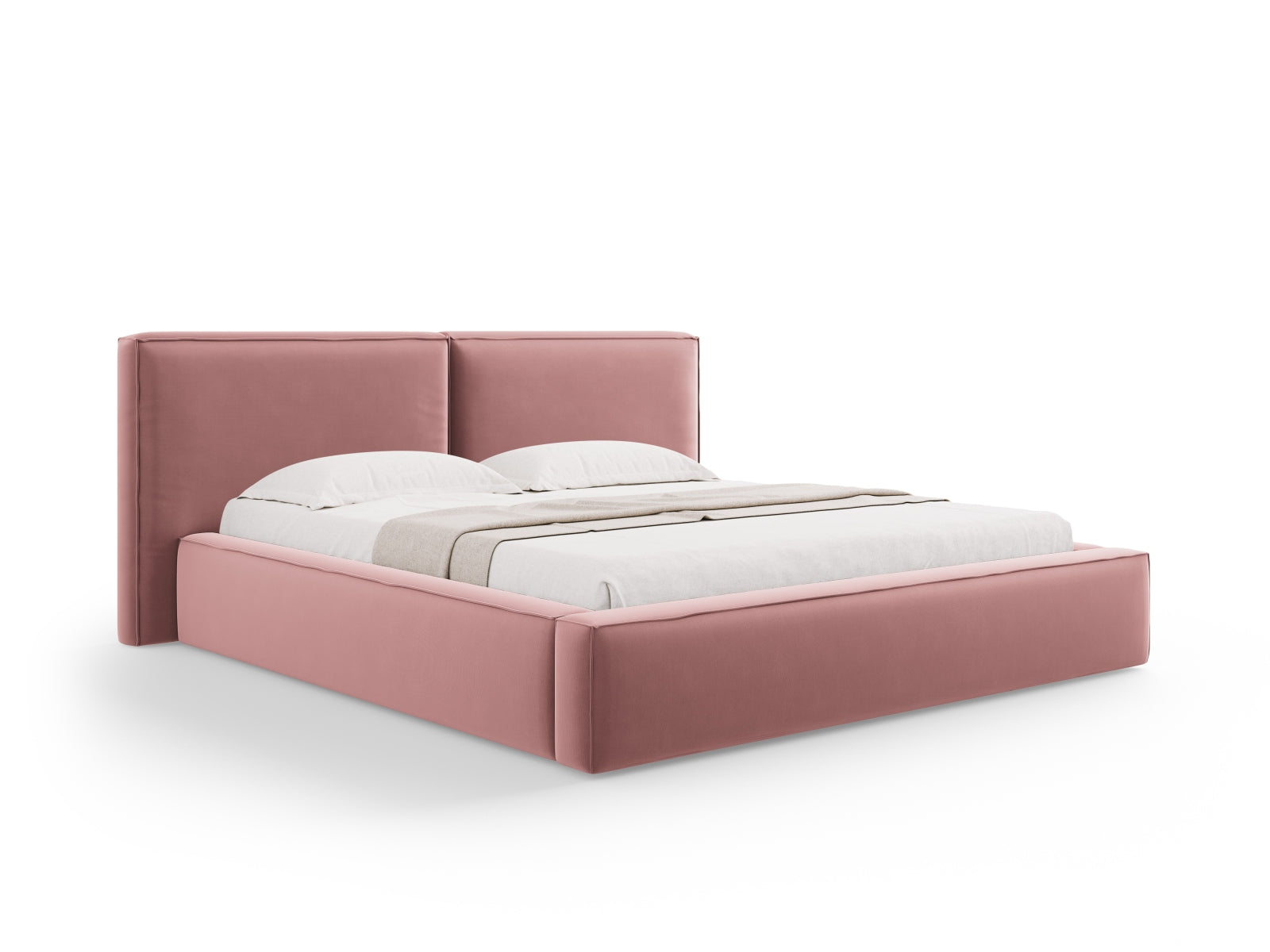Letto contenitore con testiera doppia, "Jodie", 228x234x97,5