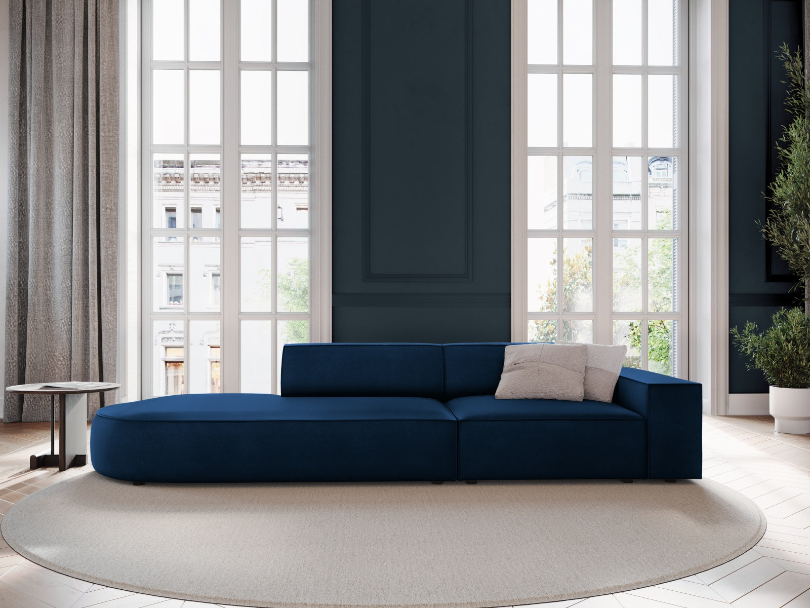 Divano, "Jodie", 3 Posti, 262x102x70, arrotondato