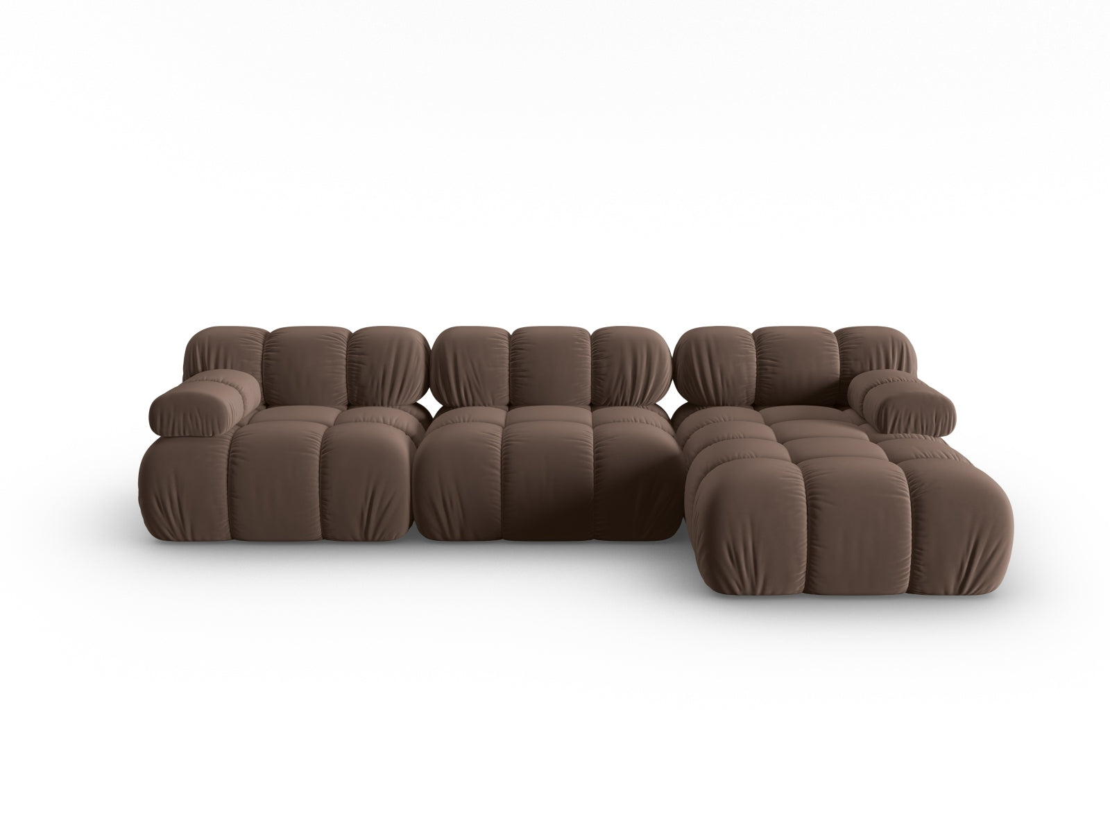 Divano angolare con chaise longue, "Bellis", 4 posti, 282x155x70