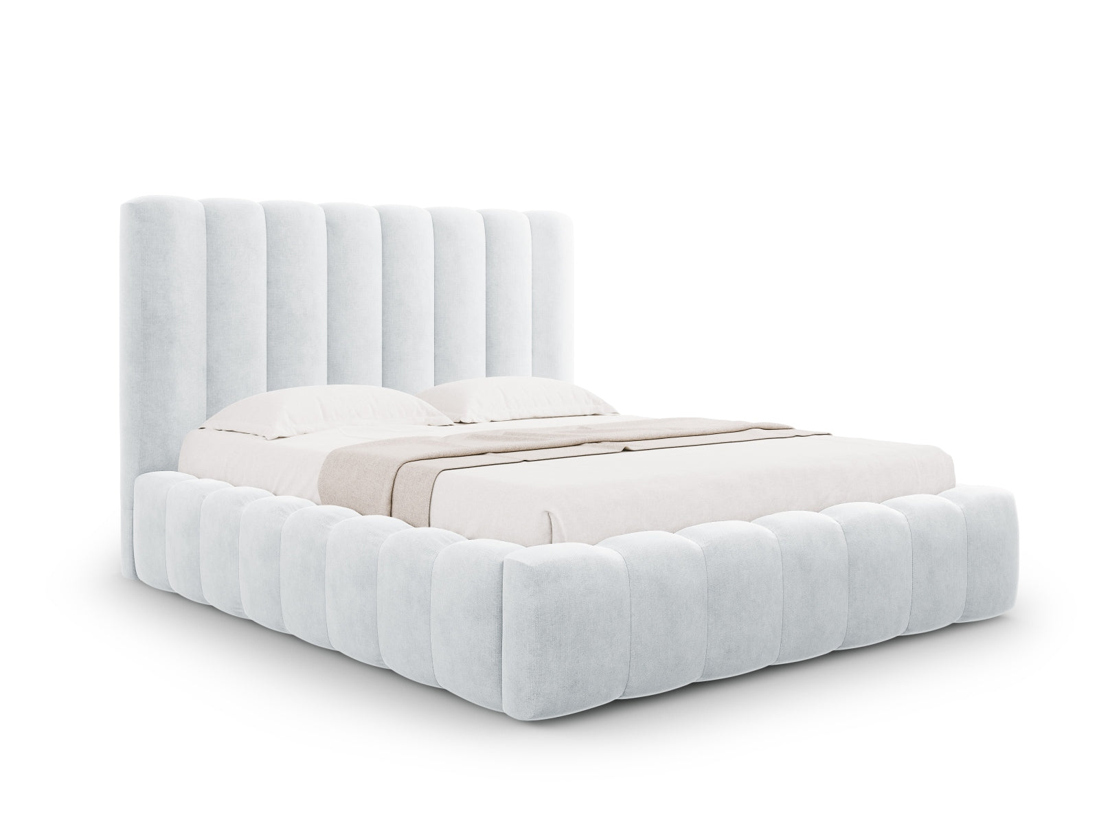 Letto contenitore con testiera, "Kelp", 230x205x125
