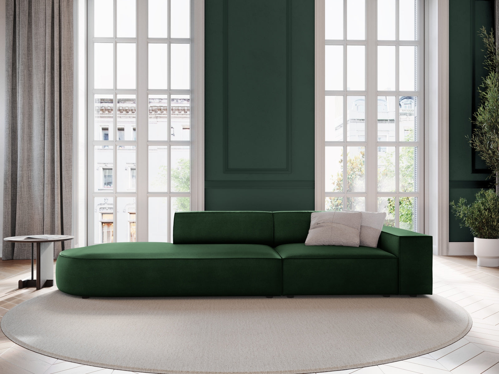 Divano, "Jodie", 3 Posti, 262x102x70, arrotondato