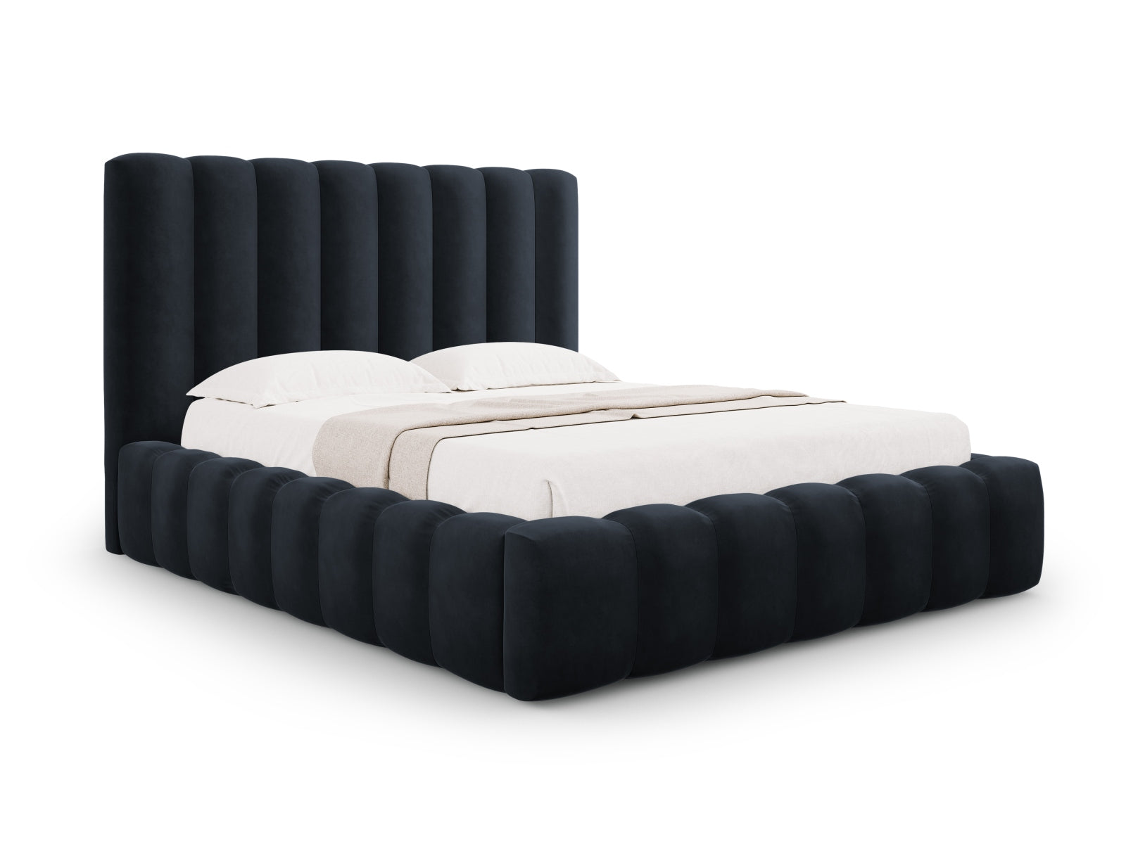 Letto contenitore con testiera, "Kelp", 230x225x125