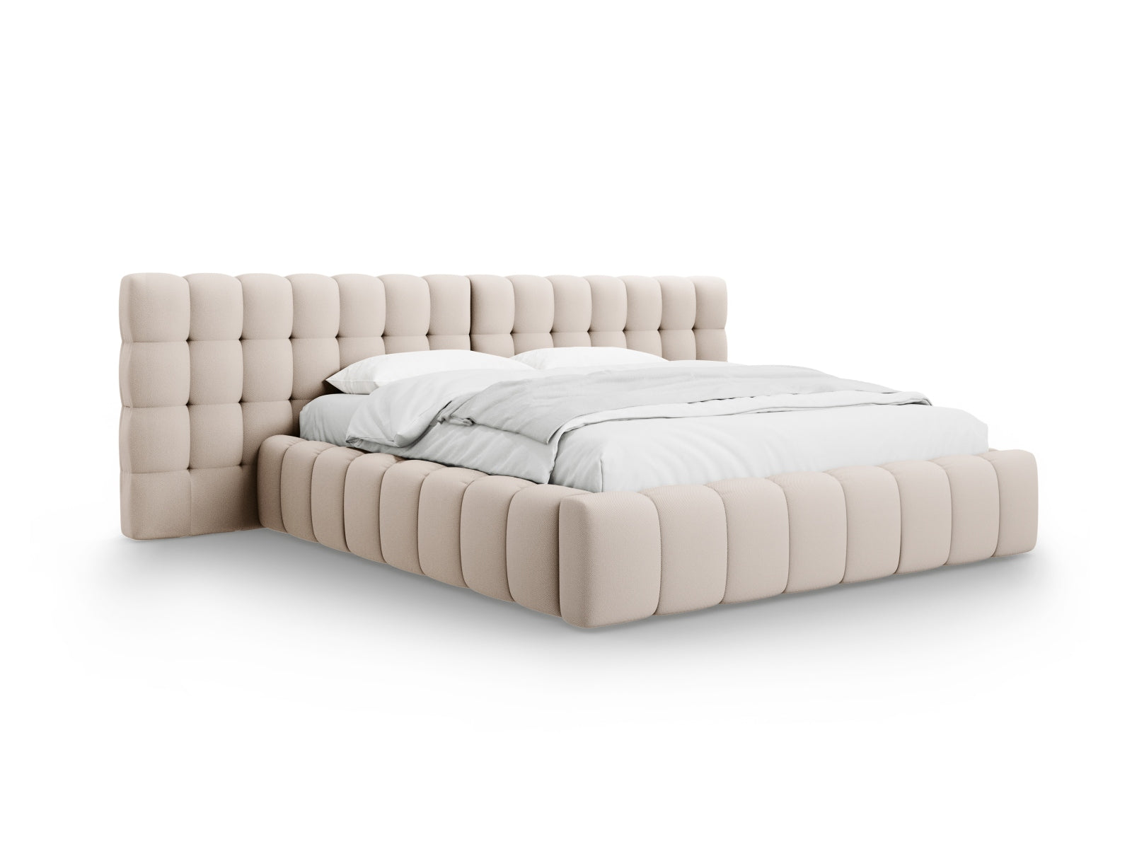 Letto contenitore con testiera doppia, "Mamaia", 230x350x100