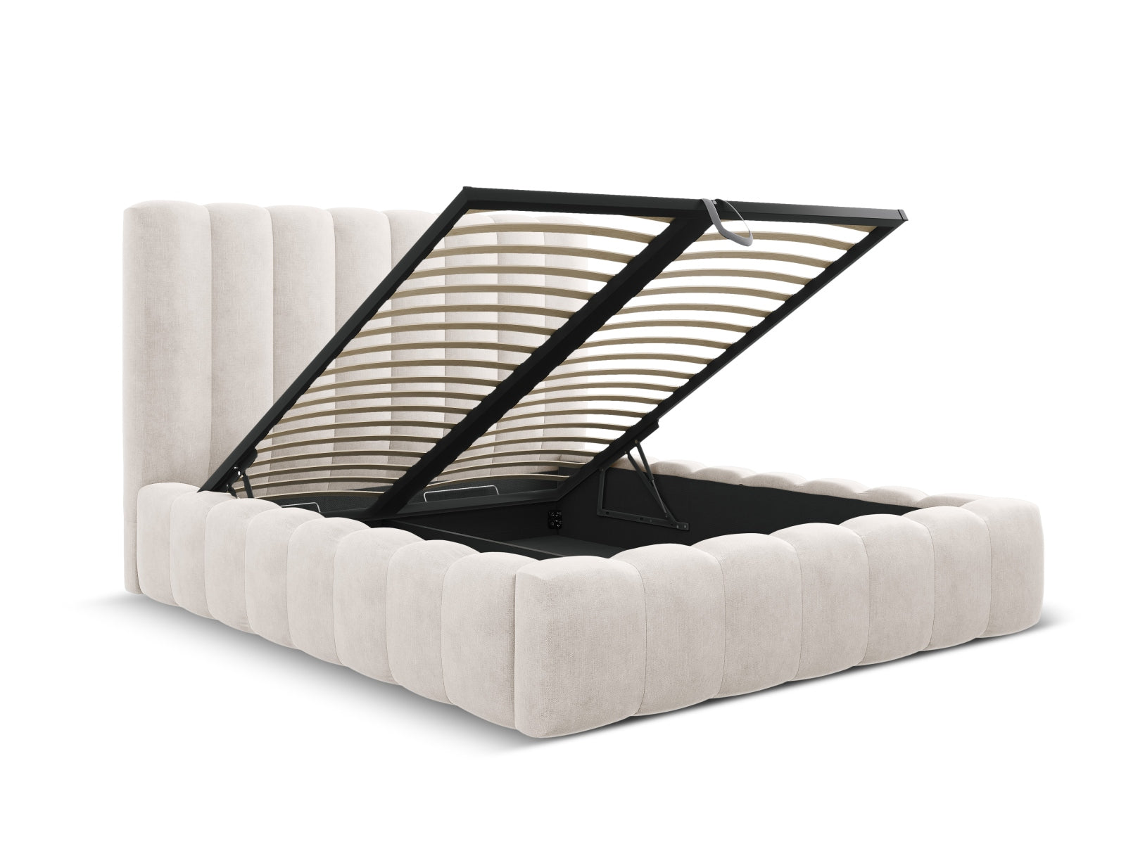 Letto contenitore con testiera, "Kelp", 230x205x125