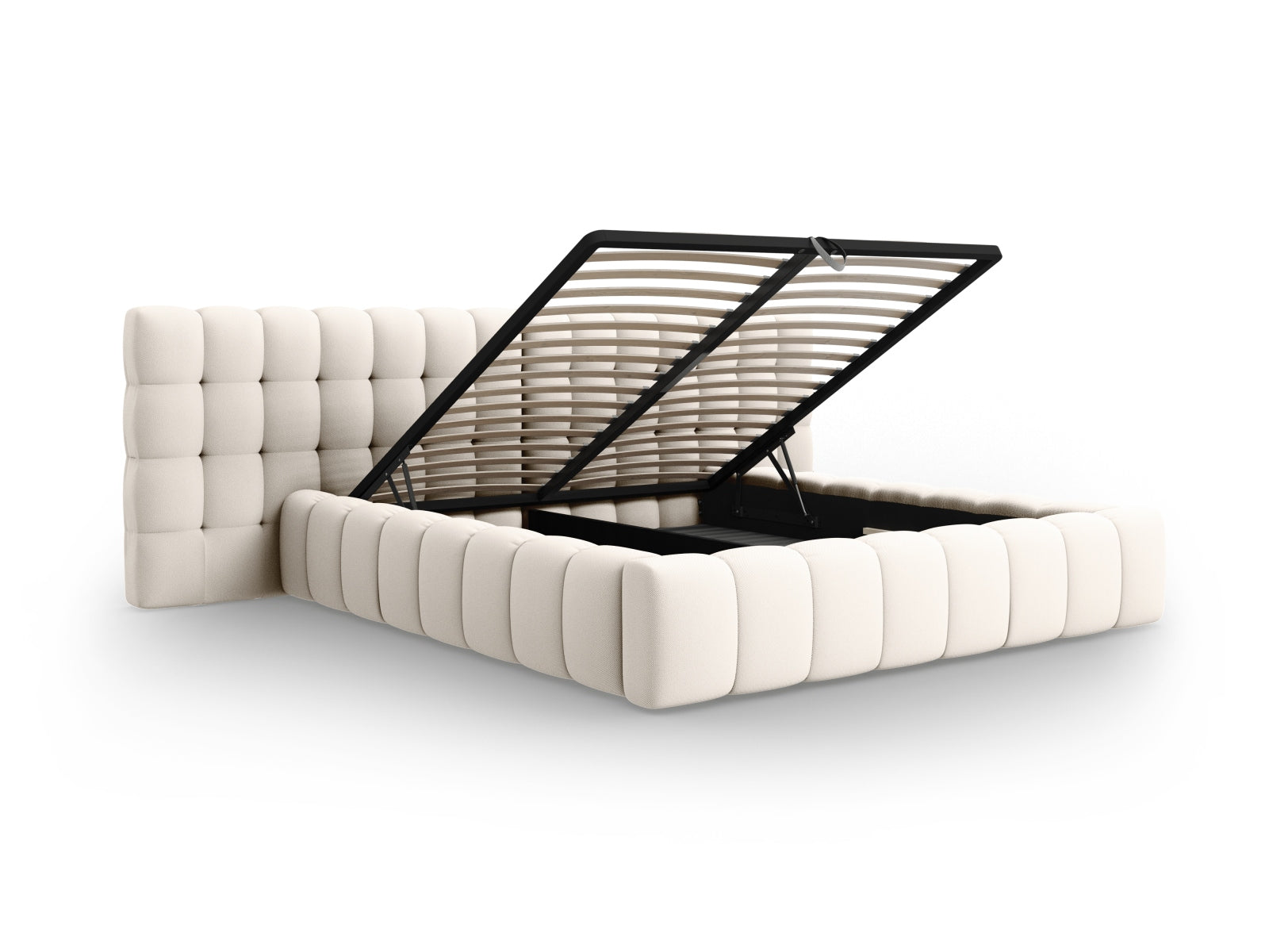 Letto contenitore con testiera doppia, "Mamaia", 230x350x100