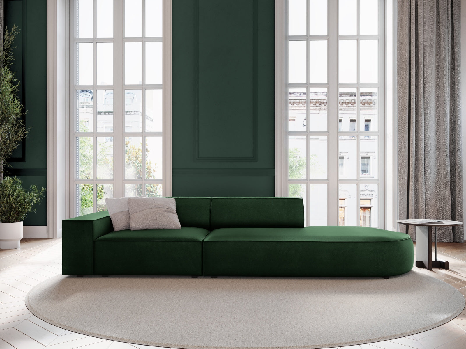 Divano, "Jodie", 3 Posti, 262x102x70, arrotondato