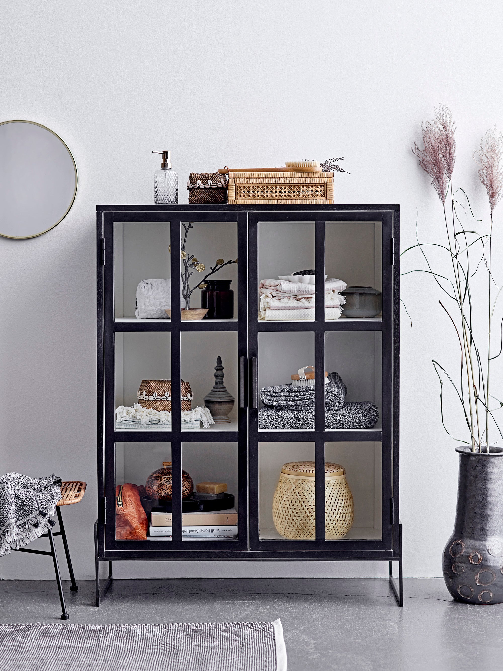 Armadio Opale, Nero, Rovere