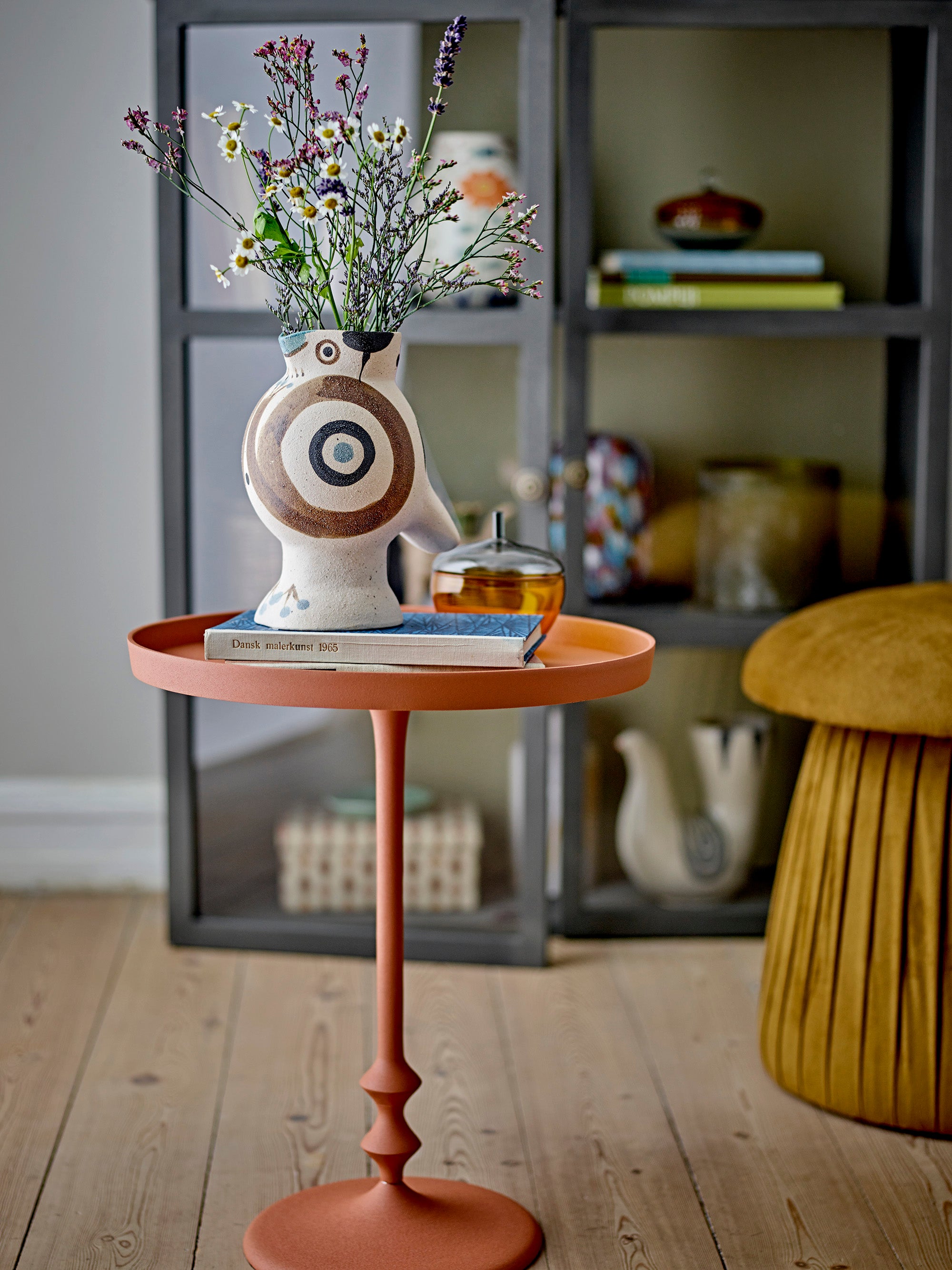 Pouf Roberta, Marrone, Poliestere