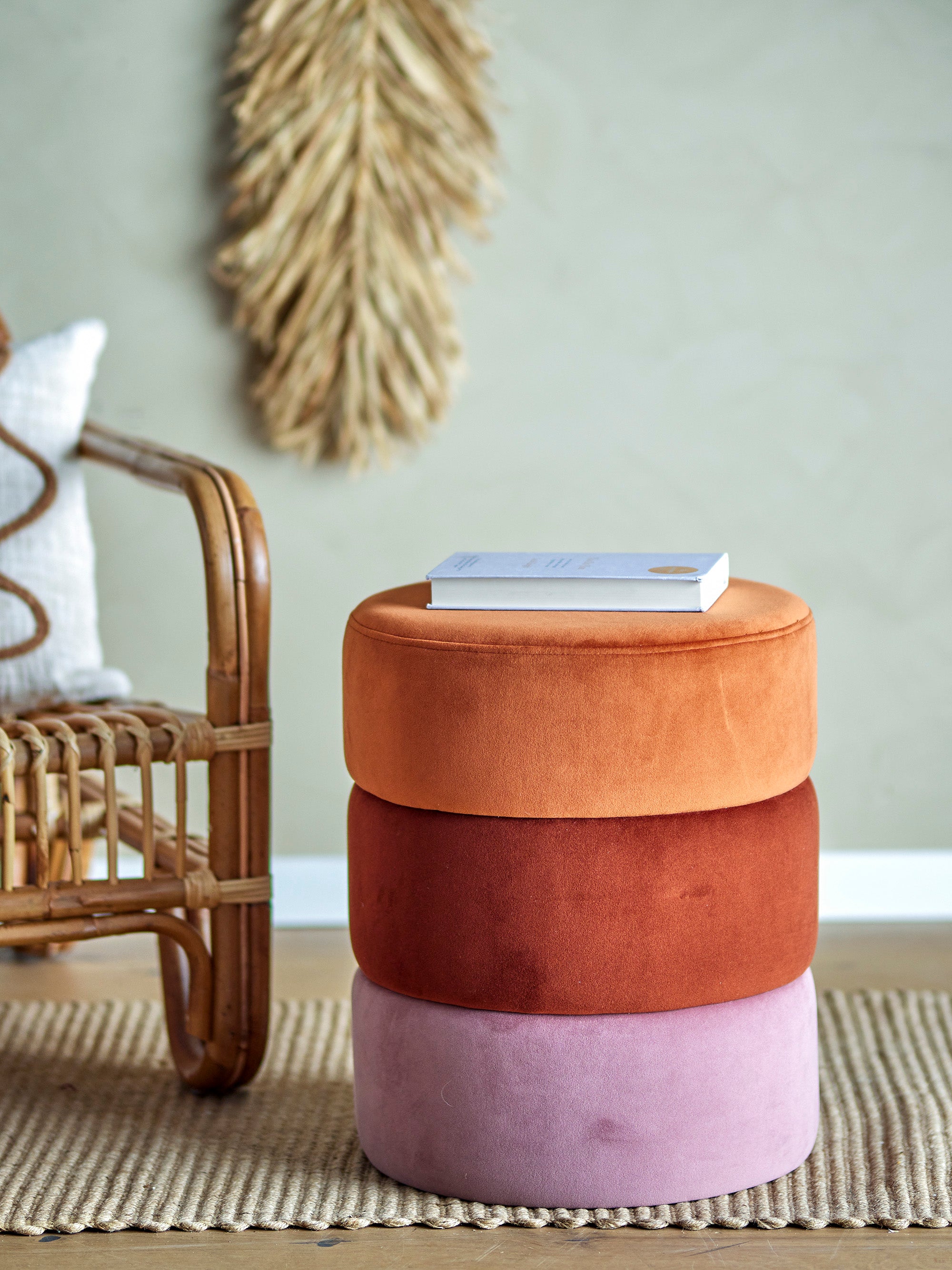 Pouf Bilbao, Arancione, Poliestere