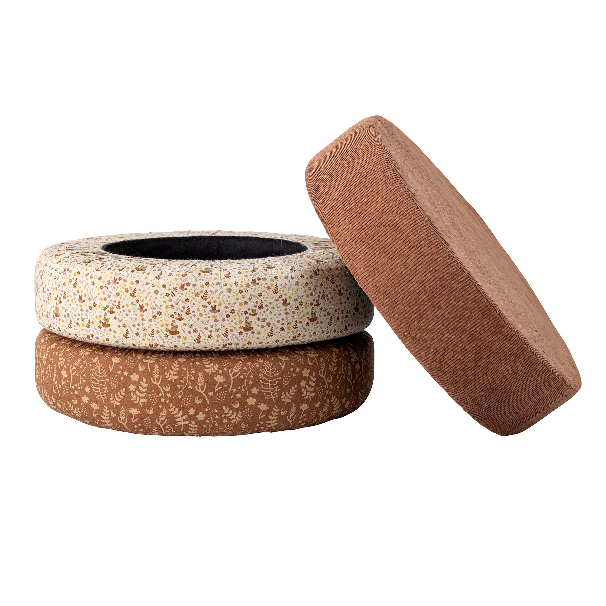 Pouf Jo, Marrone, Cotone