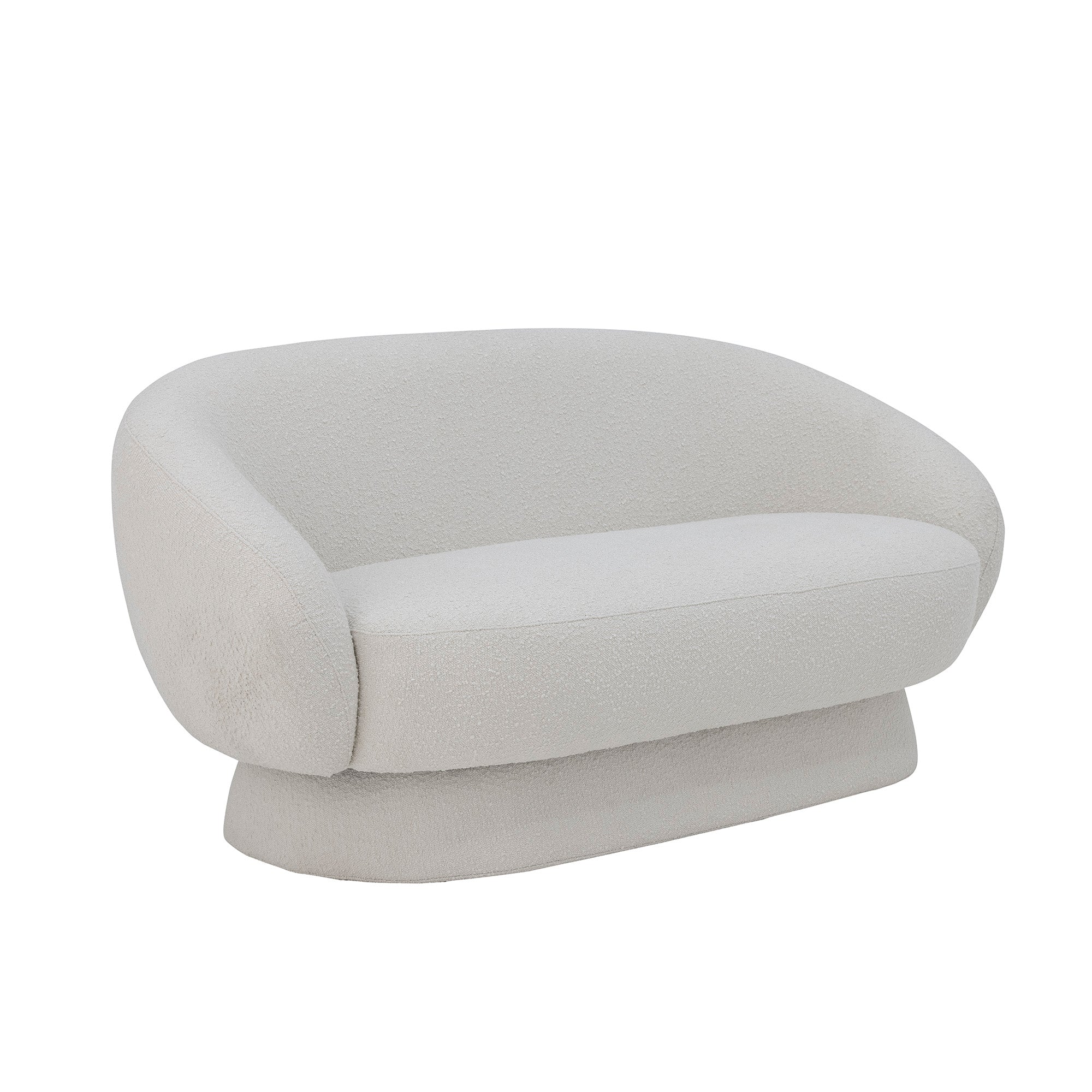 Divano Ted, Bianco, Poliestere