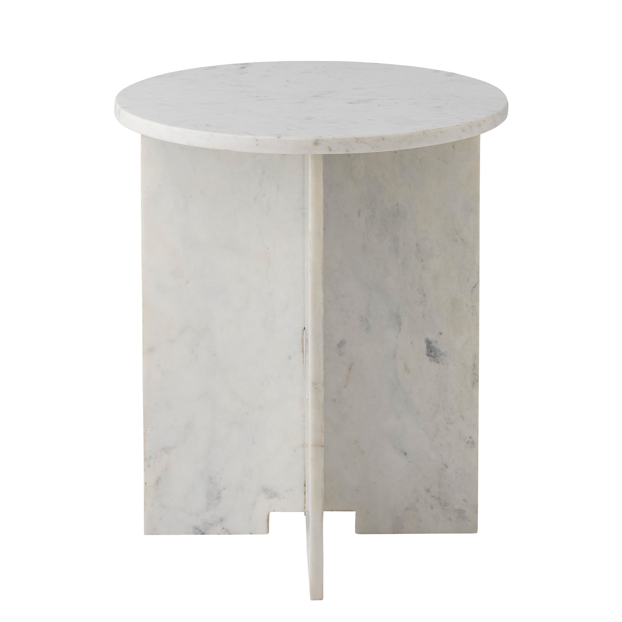 Tavolino Jasmia, Bianco, Marmo
