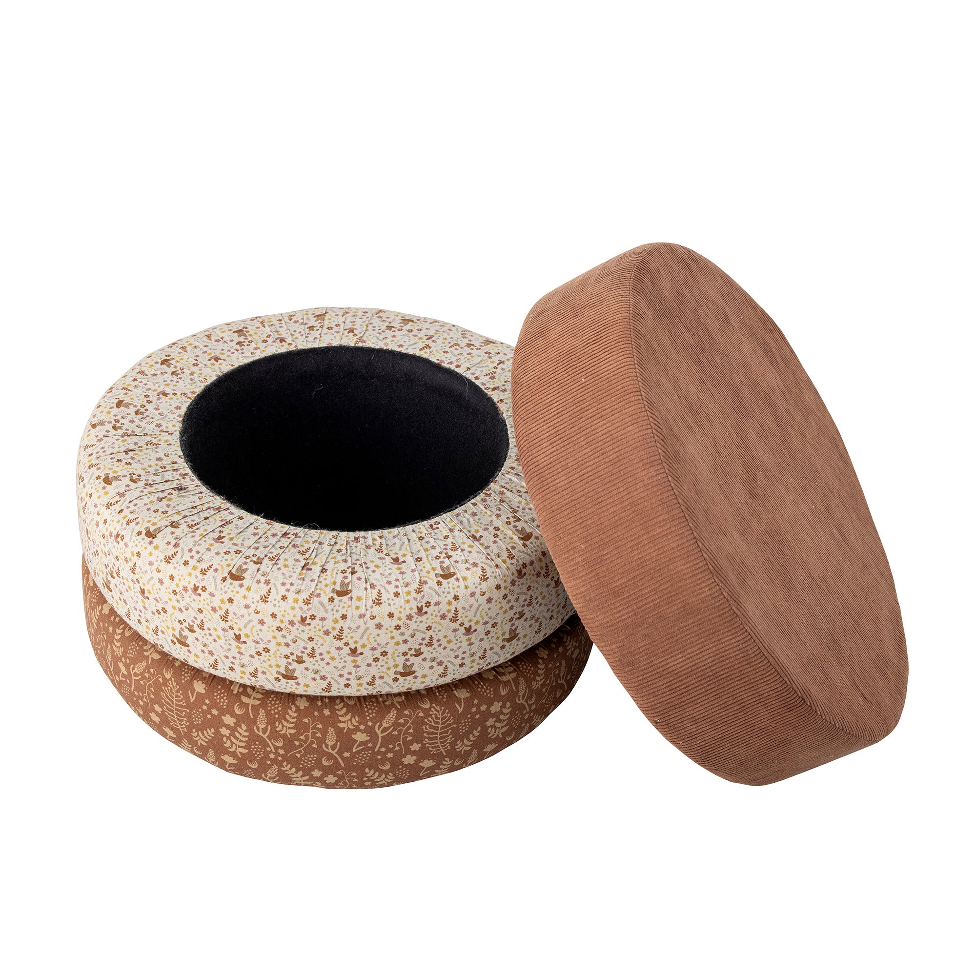 Pouf Jo, Marrone, Cotone