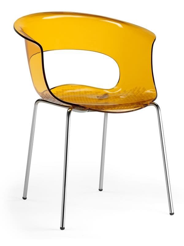 miss-b-2690-poltroncina-in-metallo-scocca-in-arancio-trasparente