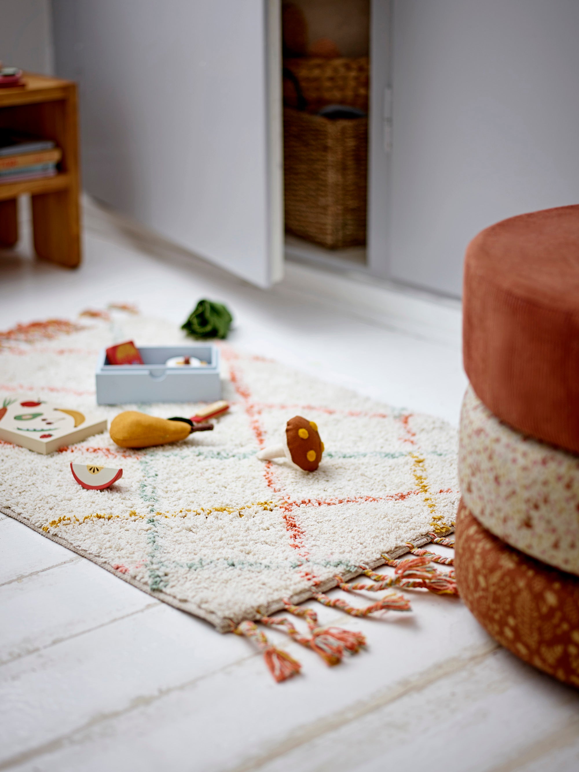 Pouf Jo, Marrone, Cotone