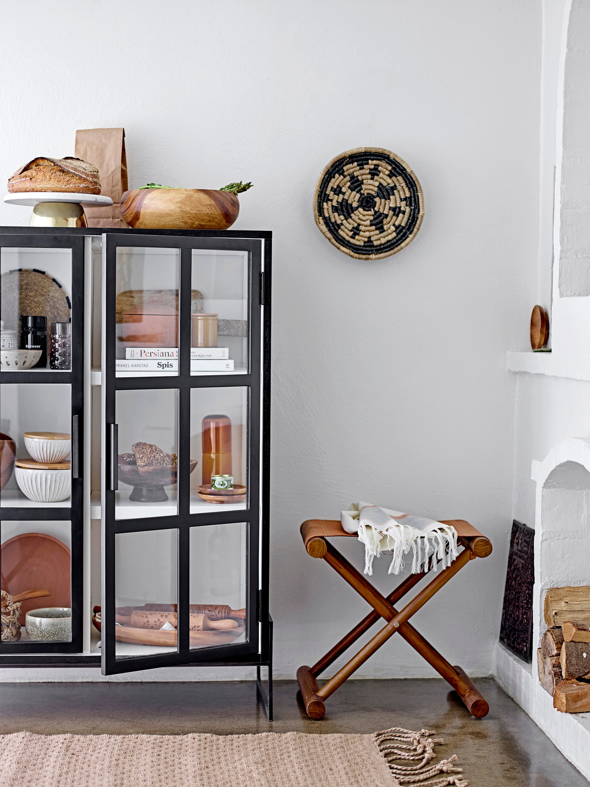 Armadio Opale, Nero, Rovere