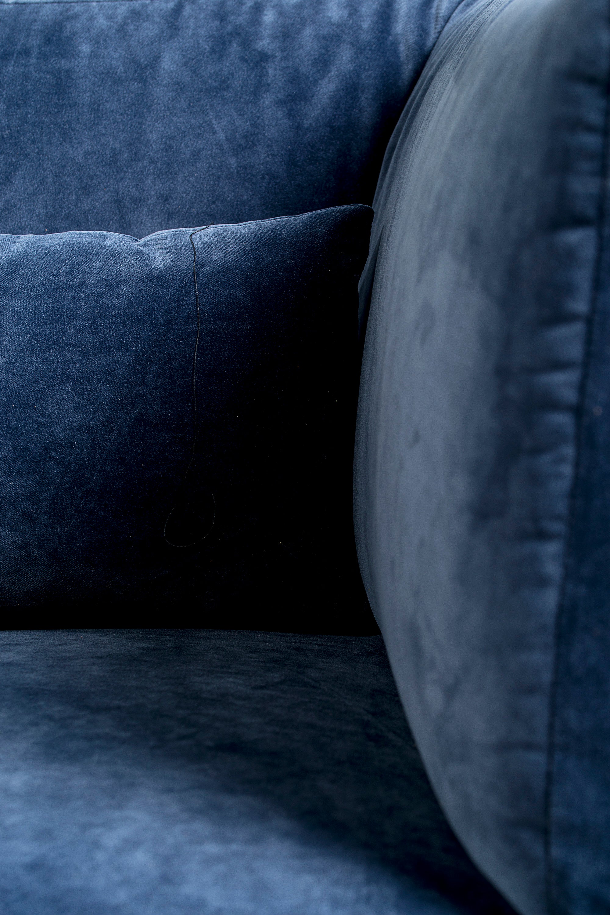 Divano Rox, Blu, Poliestere