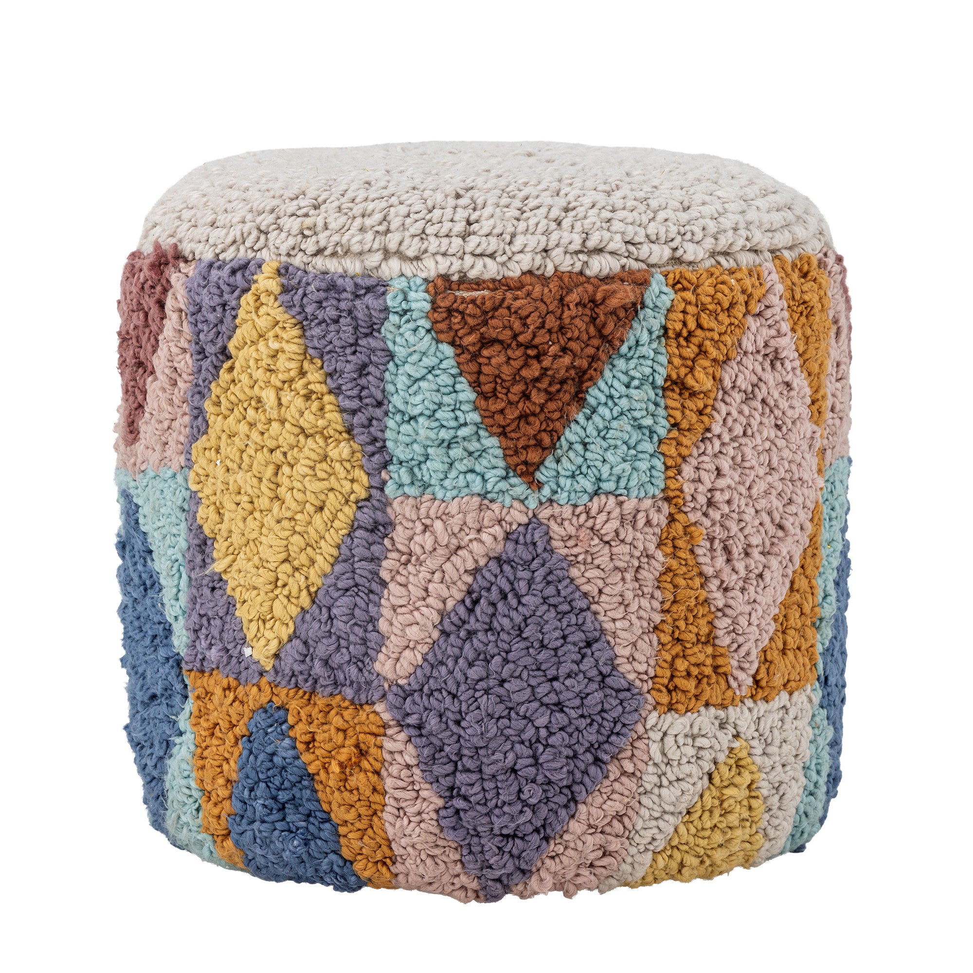 Pouf Miaki, Grigio, Cotone