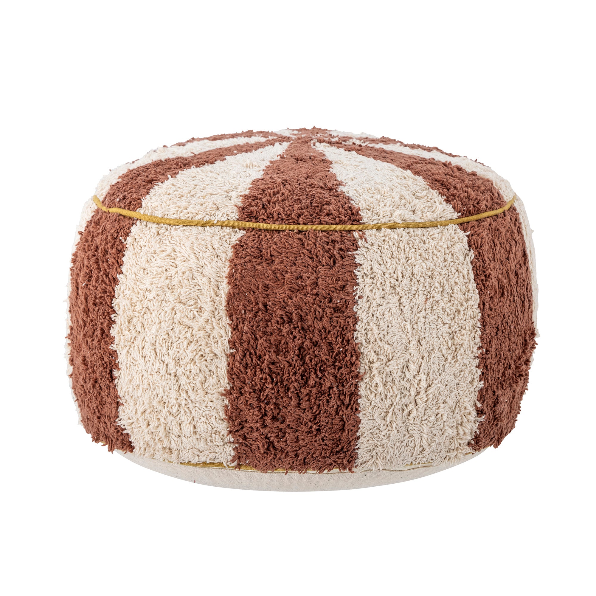 Pouf Charoline, Marrone, Cotone