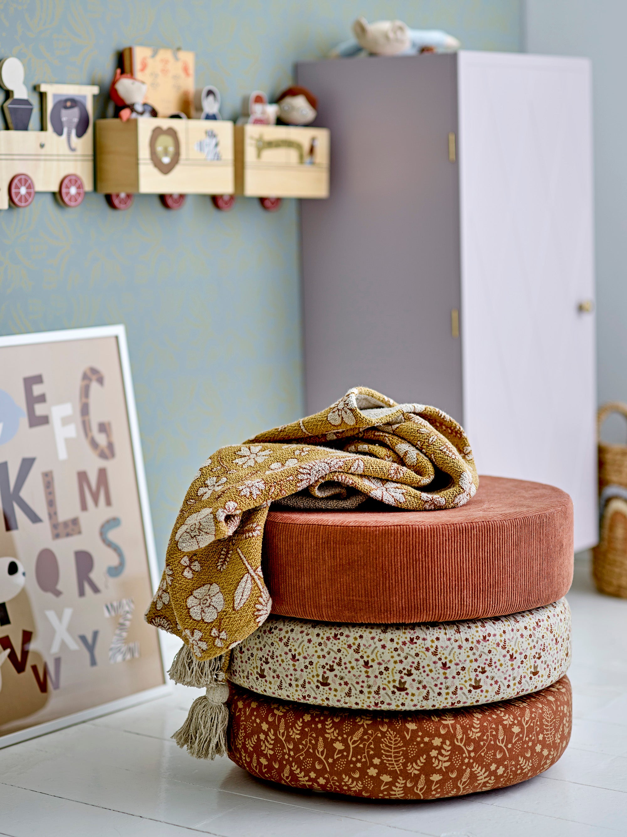 Pouf Jo, Marrone, Cotone