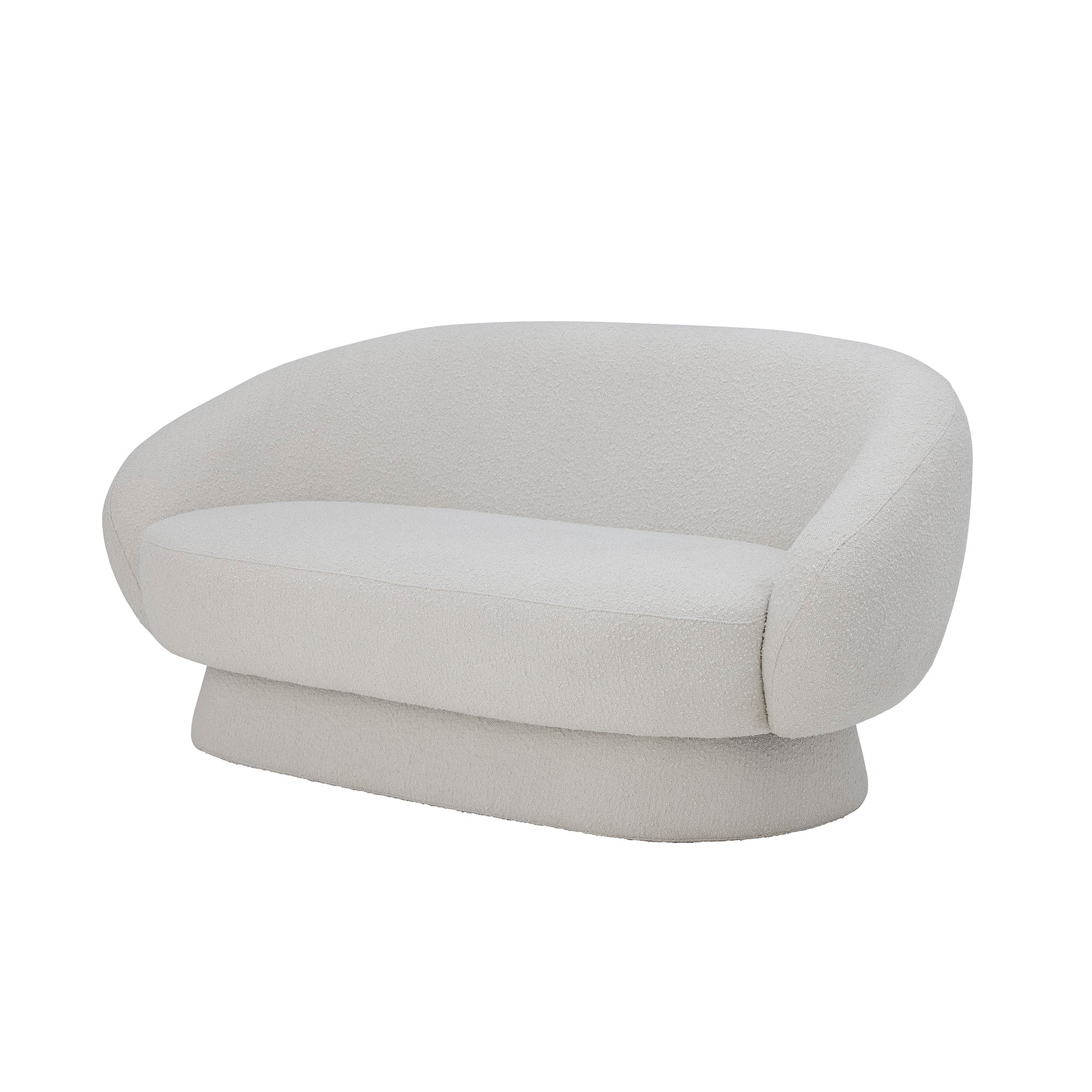 Divano Ted, Bianco, Poliestere