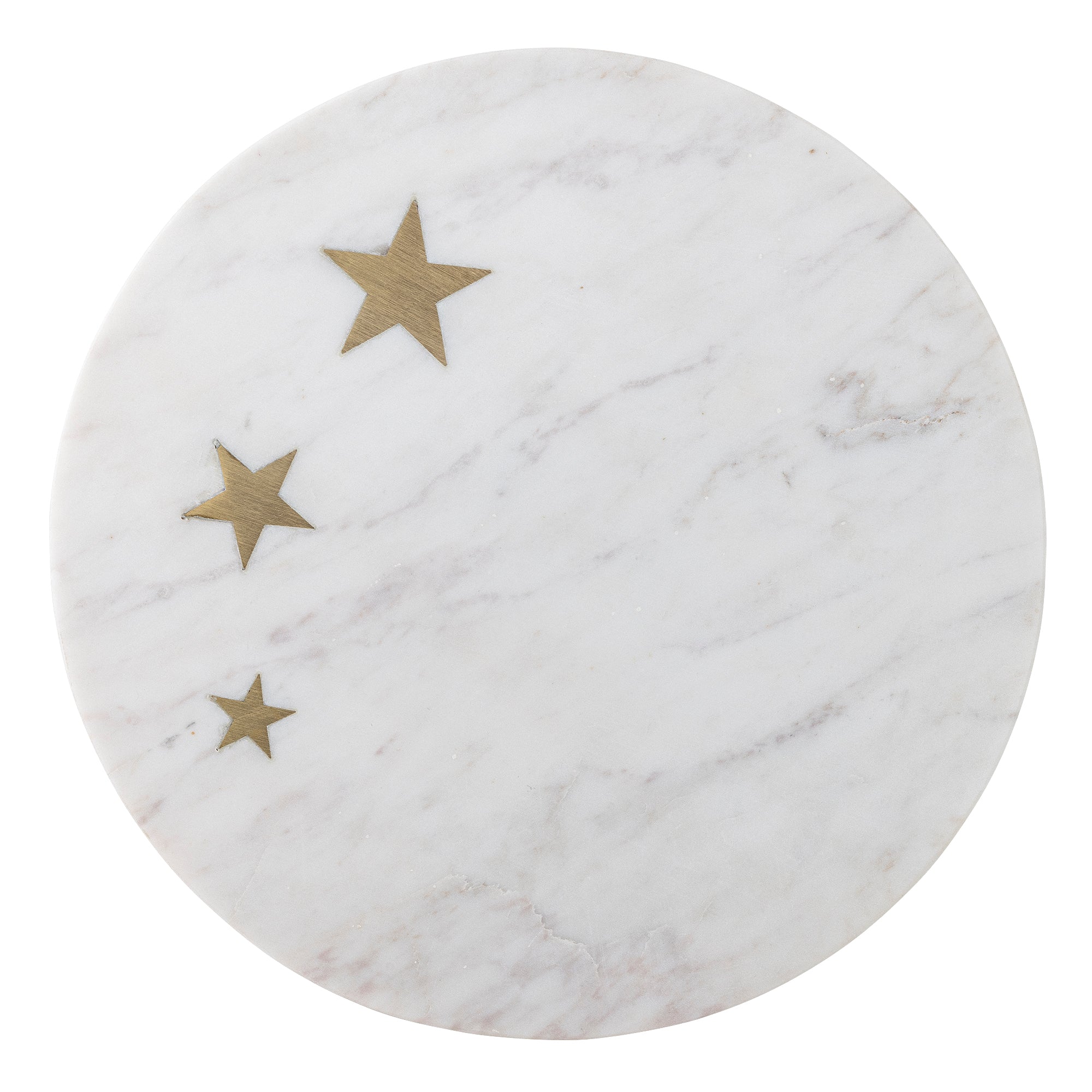 Vassoio per torta Fenya Star, bianco, marmo