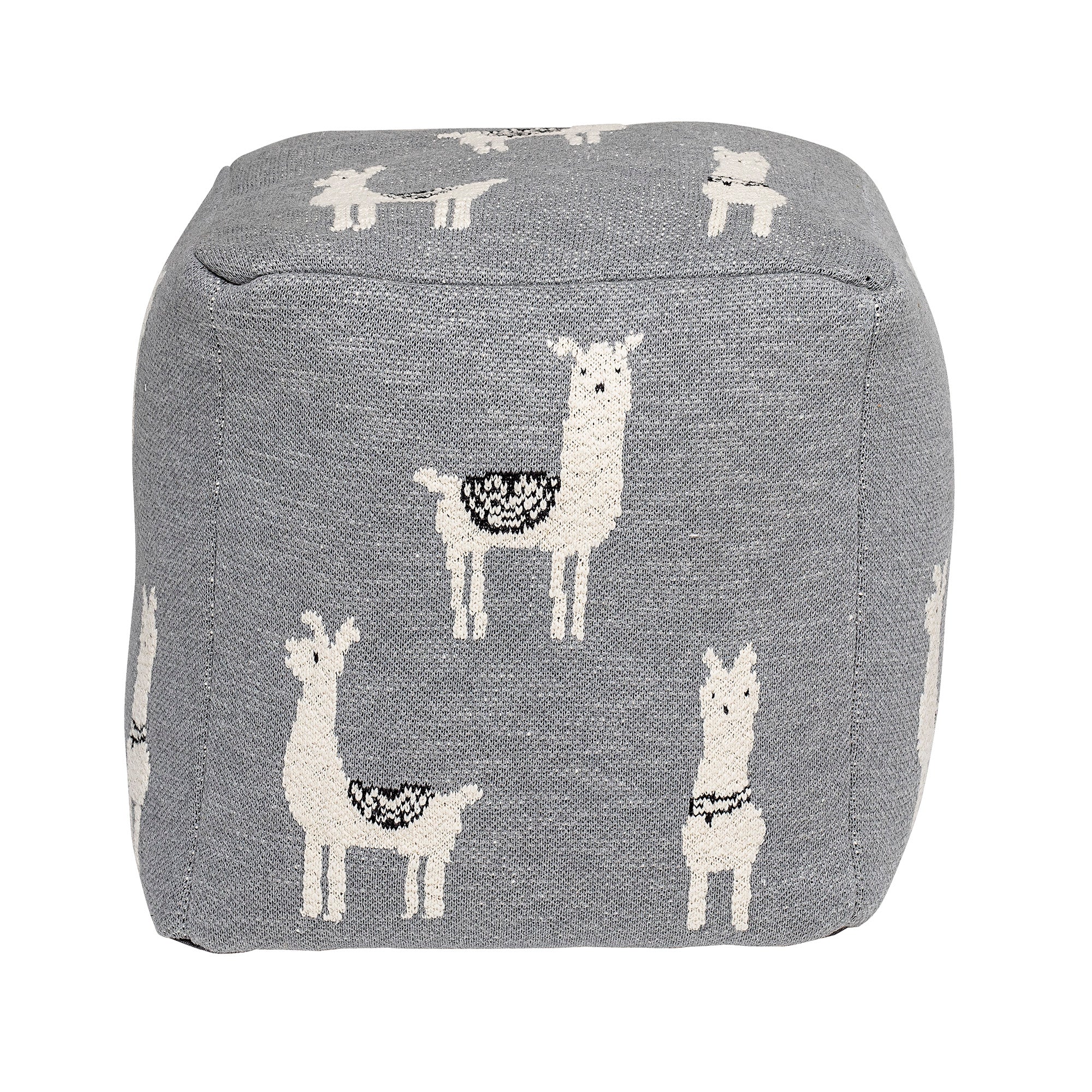 Pouf Lupa, Grigio, Cotone