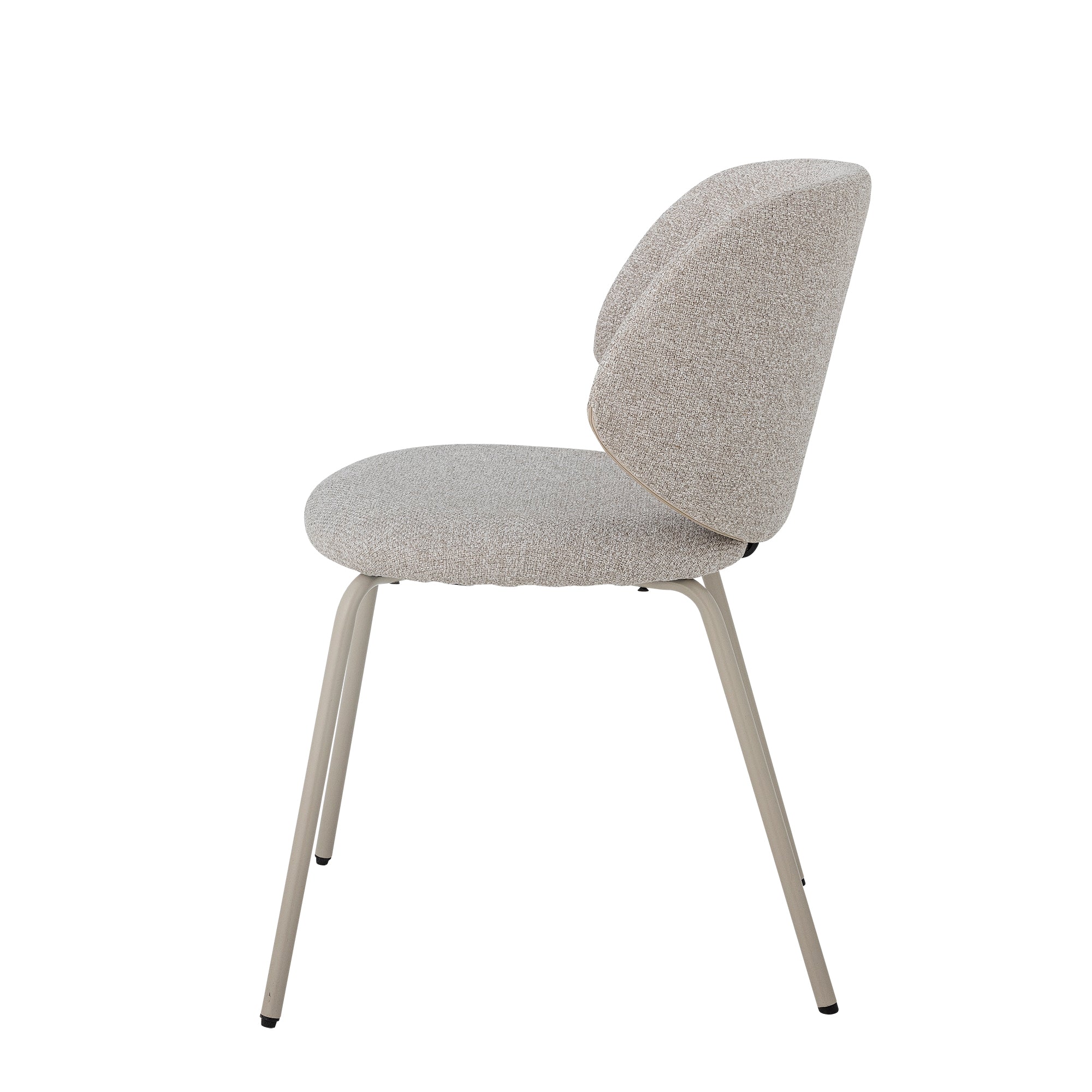 Sedia da pranzo Ponte, Grigio, Poliestere
