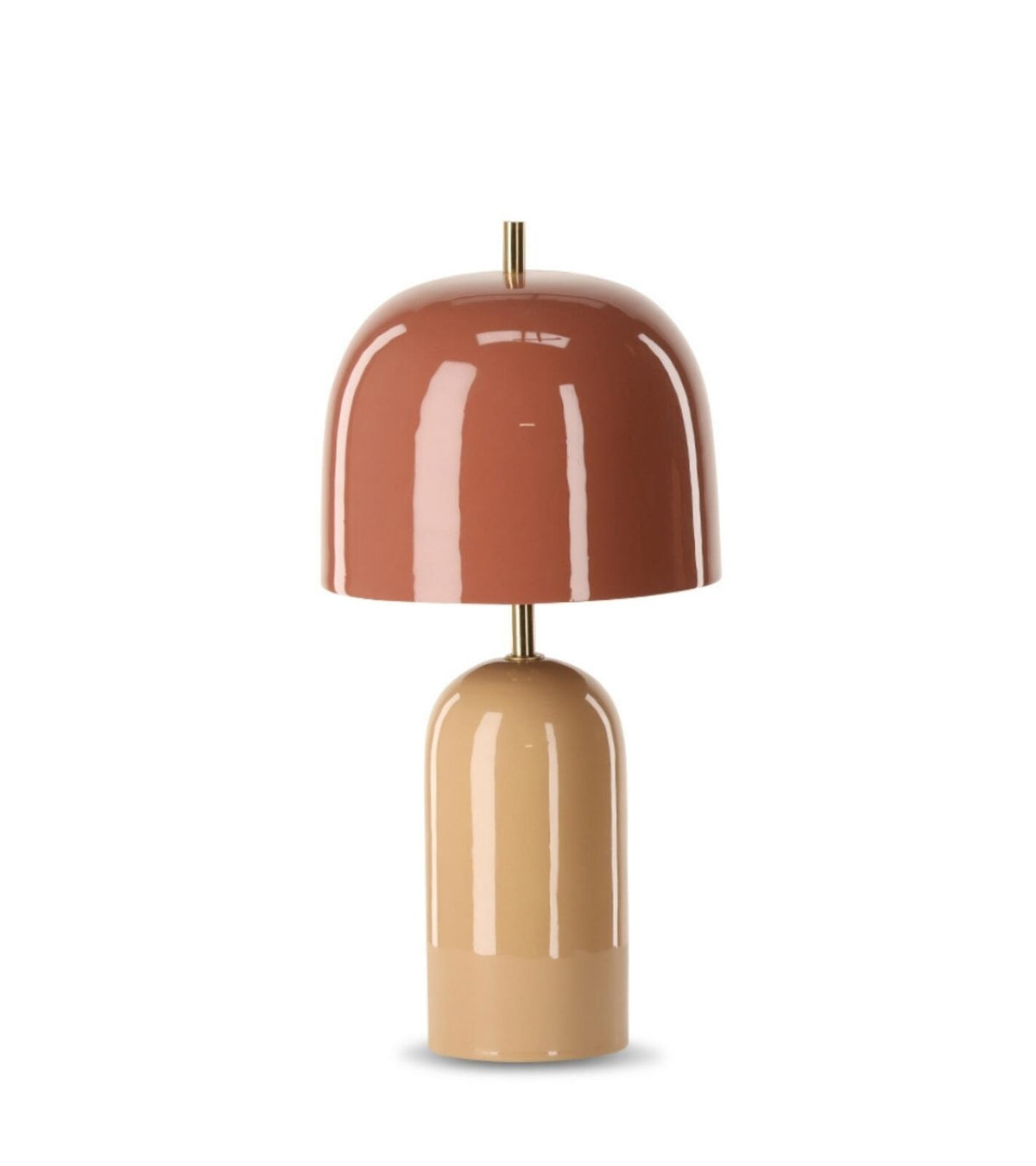 Lampada da tavolo Julia D20xH43cm - Terracotta/Nude