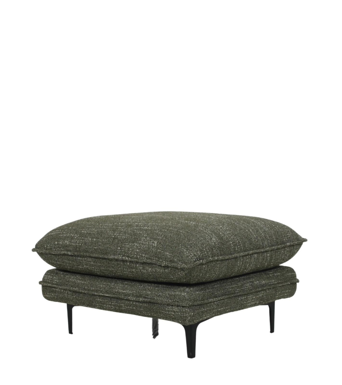 Pouf Modène 82x72xH45cm - Verde Melange
