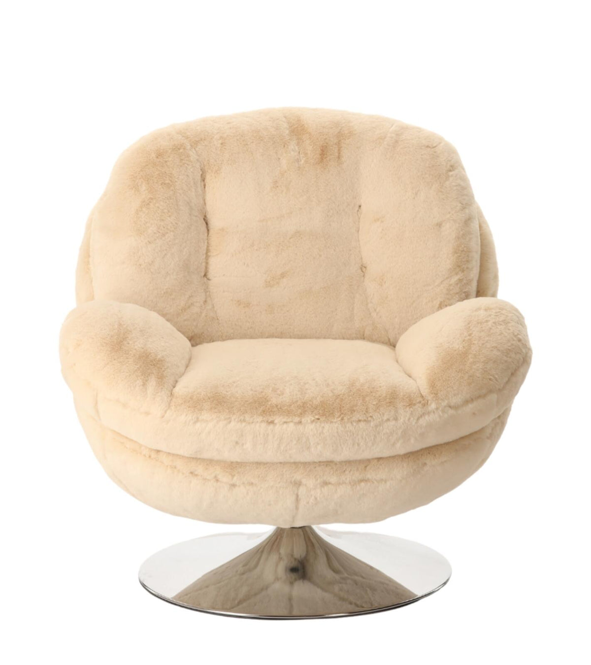 Poltrona Memento finta pelliccia Bianco 81x86xH83cm