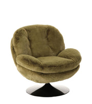 Poltrona Memento finta pelliccia Kaki 81x86xH83cm