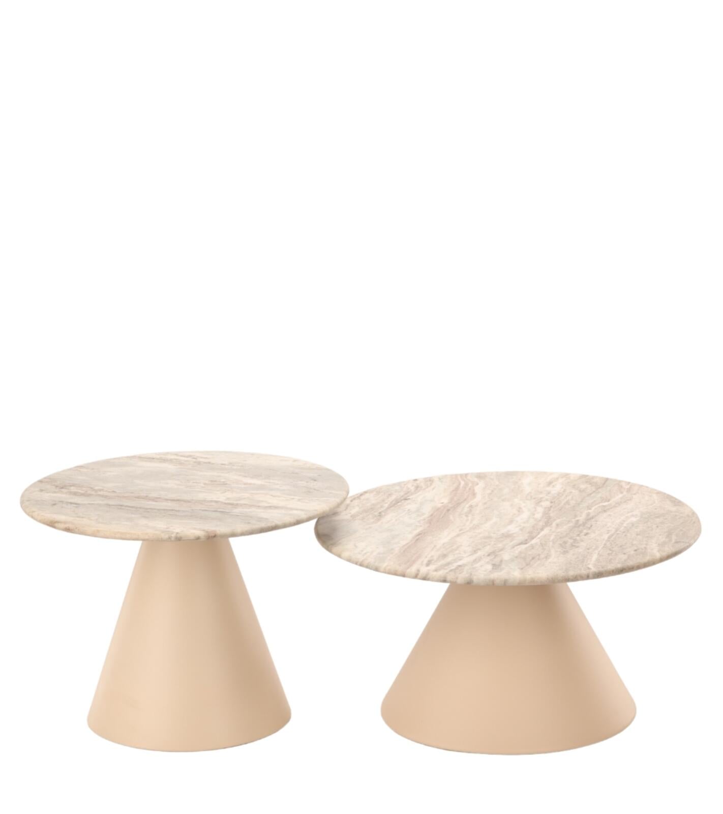 Set di tavolini Lanot S/2 D60xH30cm