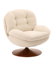 Poltrona Memento RETRO gamba noce 81x86xH83cm - Beige