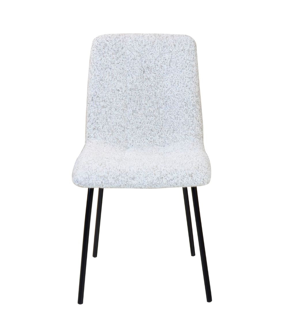 Set 2 sedie LIONA - Melange Beige e Nero