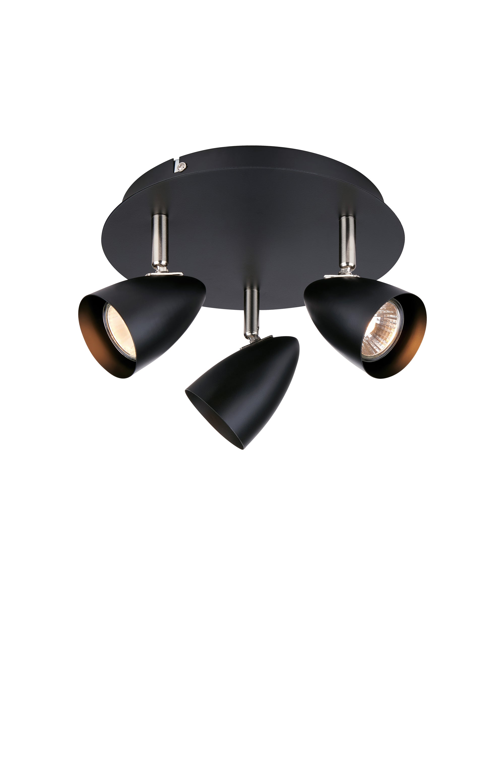 CIRO Soffitto 3L Nero/Acciaio