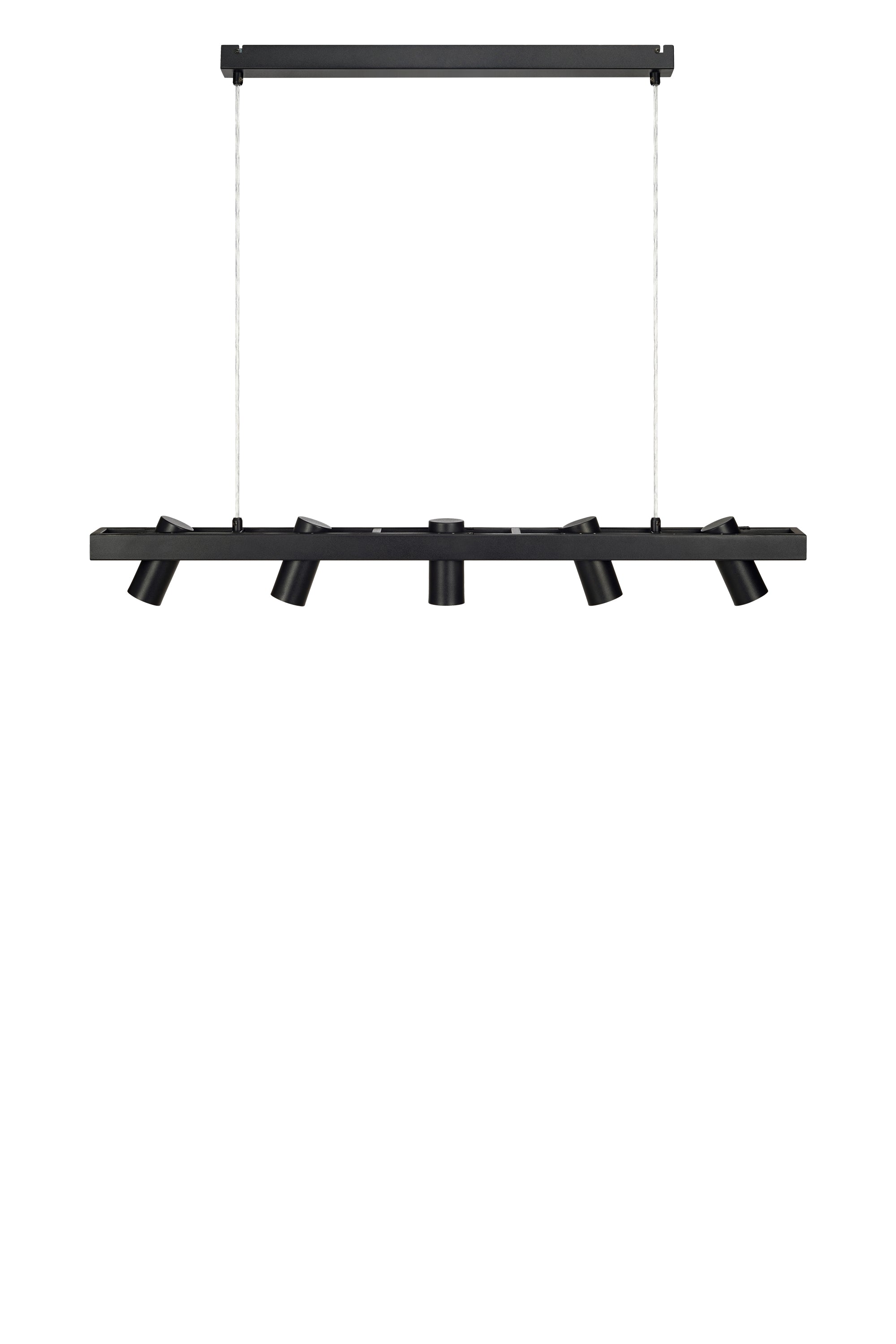 Lampadario TORINO 5L Nero