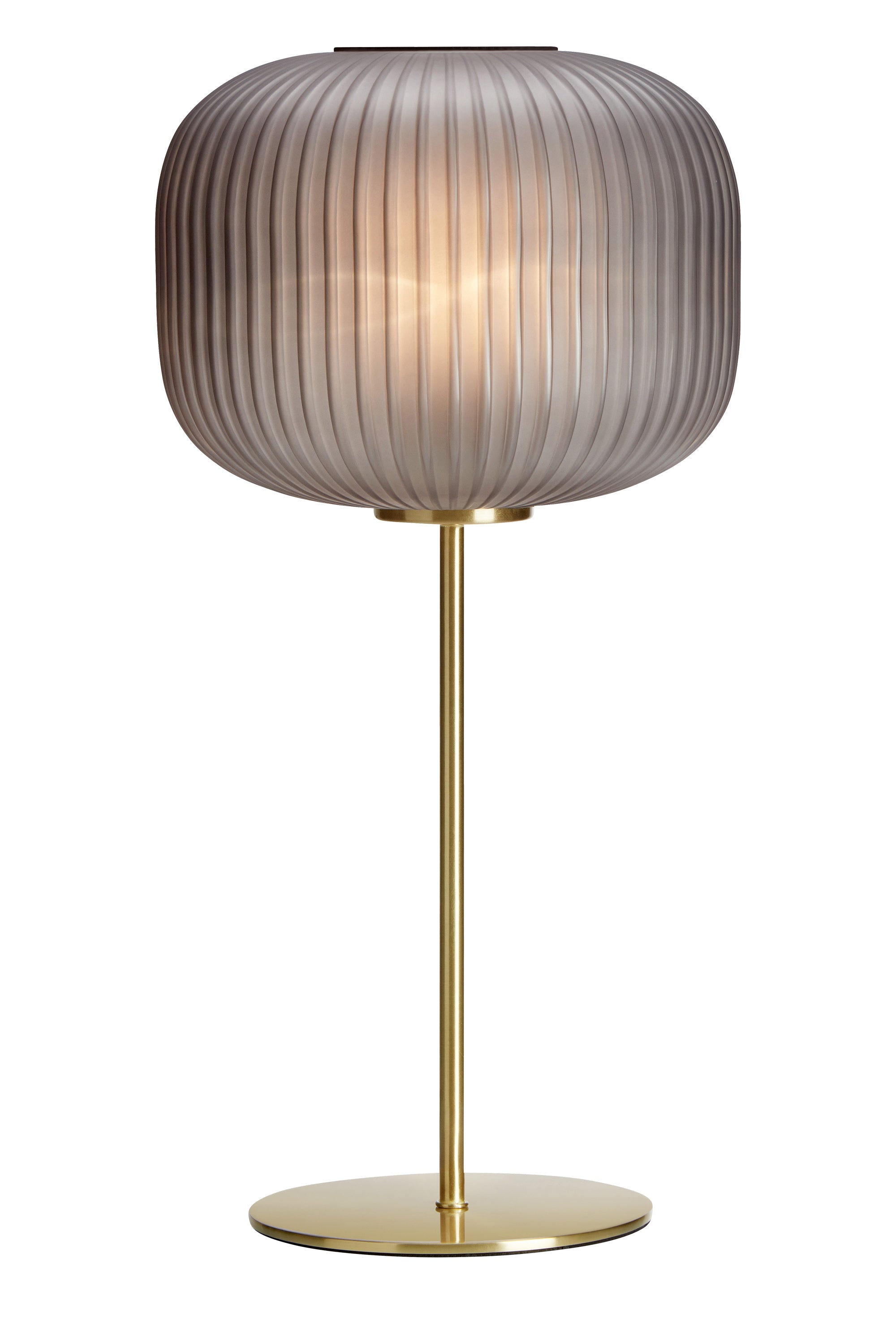 SOBER Lampada da tavolo 1L Ottone Spazzolato/Fumo