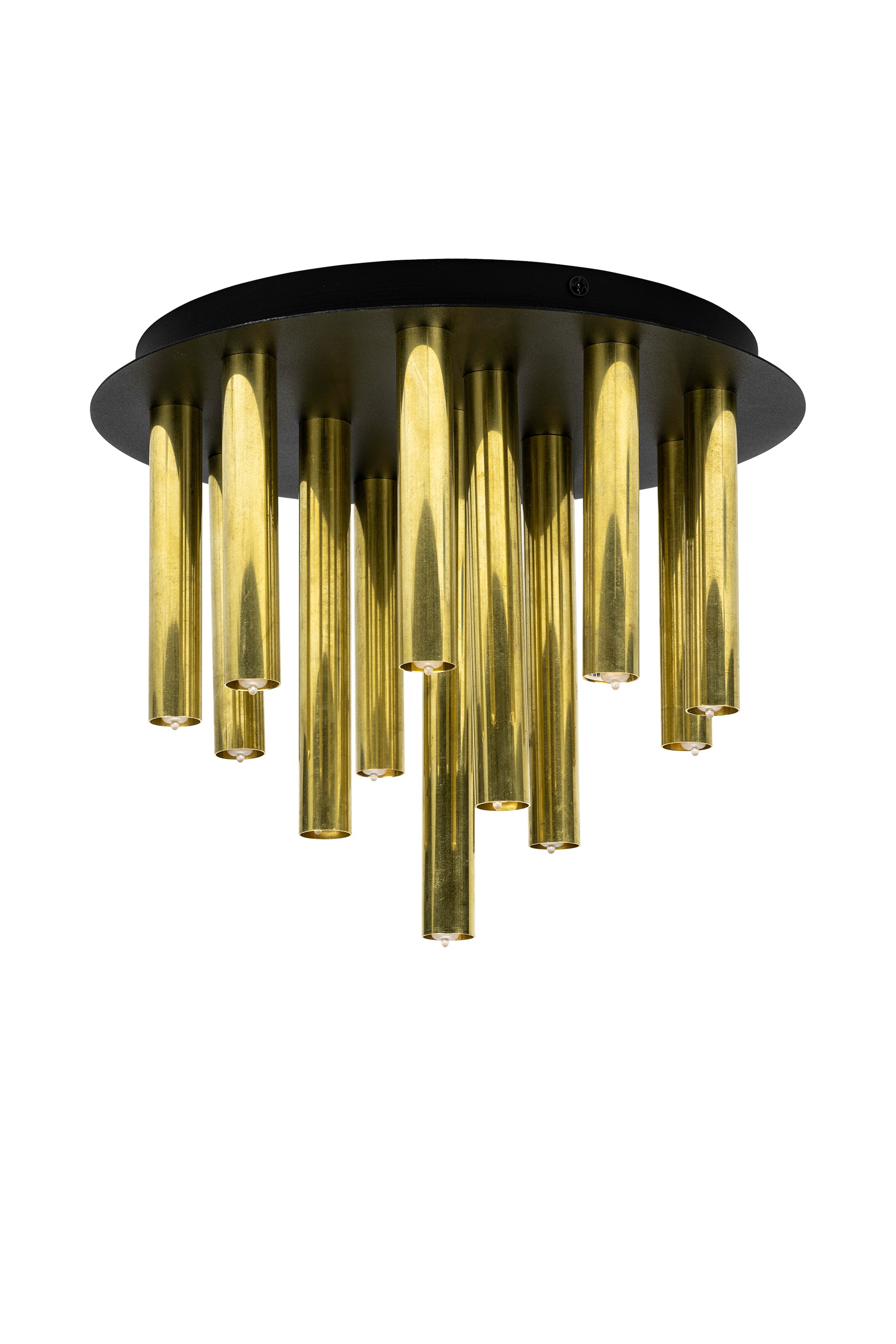 GOCCE Soffitto 13L Ottone grezzo/Nero