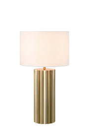Lampada da tavolo HASHIRA 1L Ottone antico/Bianco sporco