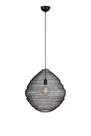 TAZZA Lampadario 1L Nero