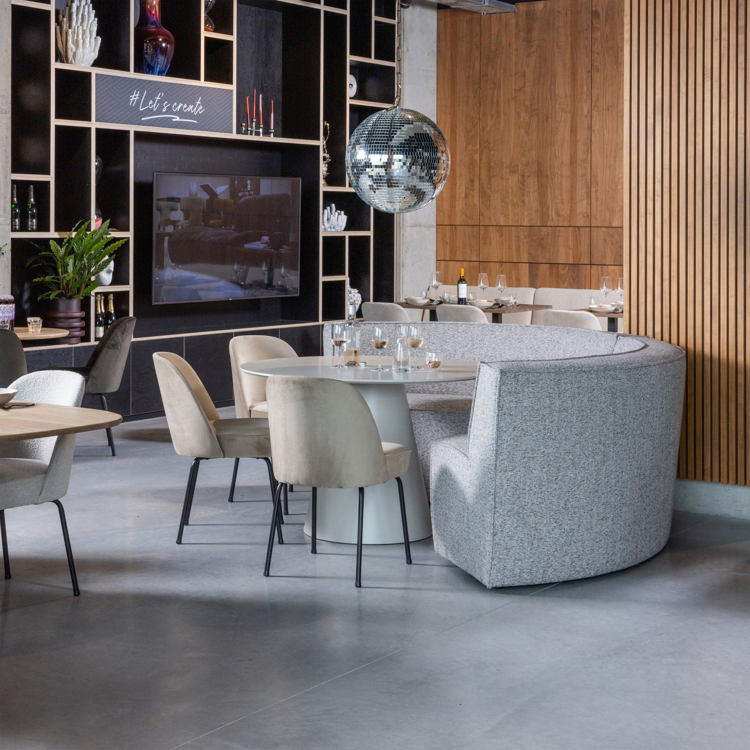 Tavolo da pranzo jorre mdf beige antico ø120cm